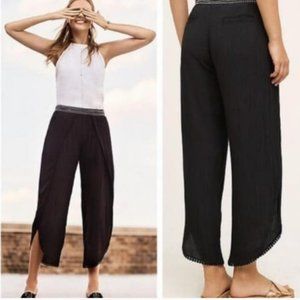 Anthropologie Hei Hei Numana Tulip Cover up Lounge / Beach Pants in Black Size M